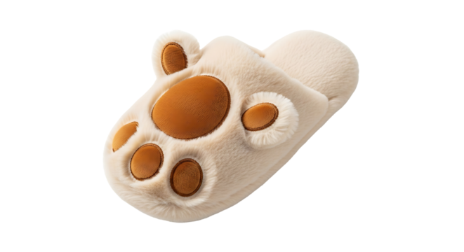 Cute Animal Paw Slippers Comfortable Plush House Shoes Soft Footwear