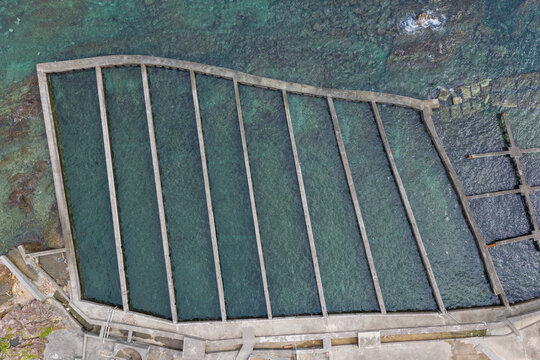 Small Abalone Aquaculture Pools.