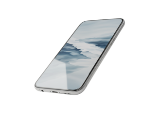 3D Single modern smartphone