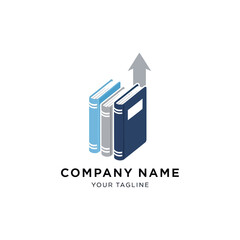 Books and Arrow - Symbolizing Growth, Learning, and Educational Advancement.