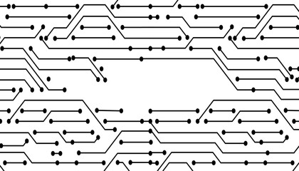 black and white circuit board background