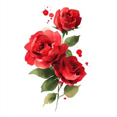 Fototapeta premium Watercolor Roses