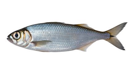 Obraz premium Herring fish isolated on black studio background isolated on transparent background