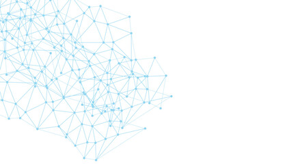 High-resolution abstract digital background featuring glowing black plexus of interconnected points and lines.