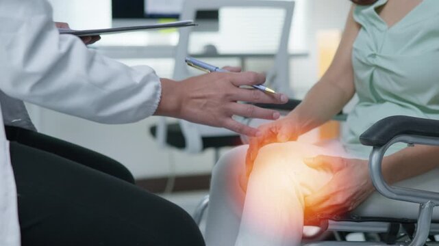 Consultation with Healthcare Professional Medical Clinic Patient Interaction Bright Office Environment Close-Up View Health Assessment