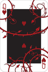 Queen of Hearts Card