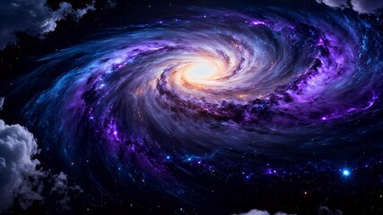 blue spiral galaxy - Powered by Adobe