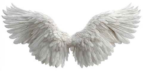 Obraz premium Pair of white angel wings (2)