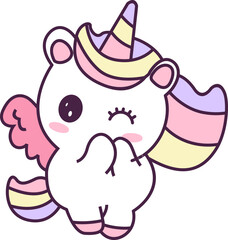 Cute Unicorn Cartoon Element