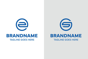 Letters EZ or GS Monoline Logo, symbolizing simplicity, connection, and modern elegance