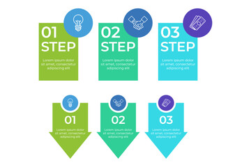 Infographic illustrating clear, step-by-step process for effective planning and execution. Each step visually distinct, guiding viewers through necessary actions