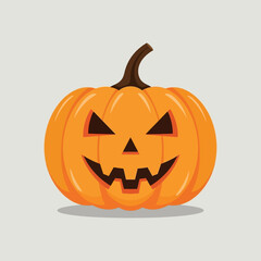 A carved Halloween pumpkin with a spooky face, ready for trick-or-treaters on a festive autumn night, symbolizing the holiday.