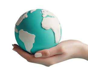 Sustainability and Global Responsibility Concept with Earth in Hand