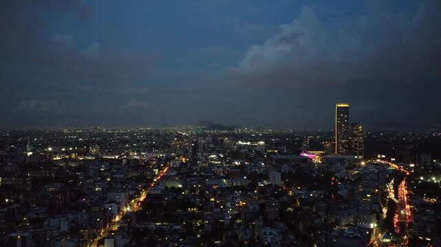 Atardecer en ciudad de M&eacute;xico