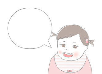 赤ちゃんとふきだし