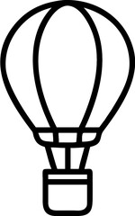 Vector Illustration Of A Hot Air Balloon Ascending