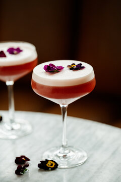 Sakura Fizz Cocktail