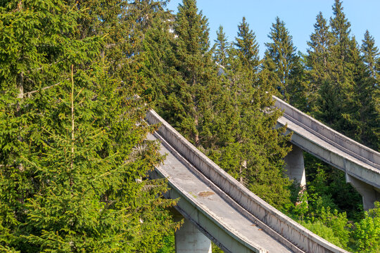 Abandoned Ski Jump on Mount Igman, Sarajevo &ndash; Remains of 1984 Winter Olympics Venue
