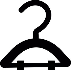 Suit hanger icon. Clothes rack icon. Vector graphics and not Artificial Intelligence, logo illustration. Replaceable vector design.