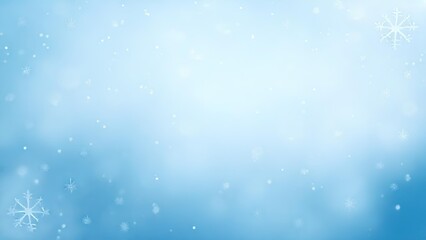 Fototapeta premium Icy blue gradient background, minimal frosty Christmas design
