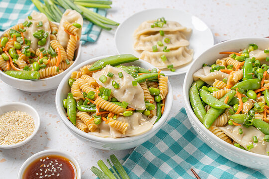 Potsticker Pasta Salad