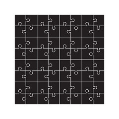 Puzzle piece line icon. Jigsaw game shape sign. Business strategy element. Quality design element. Line style puzzle icon. Editable stroke. Vector