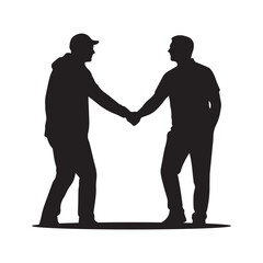 two businessmen shaking hands.