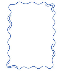 abstract wavy wave frame banner empty illustration clipart