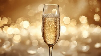 Luxury Champagne Toast Golden Bokeh Sparkle - Premium New Year Celebration Design Template