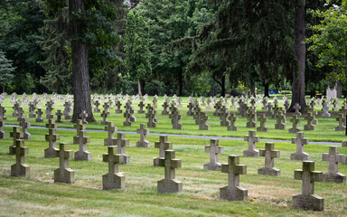 Naklejka premium Cemetery Crosses
