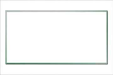 Simple green border rectangle template