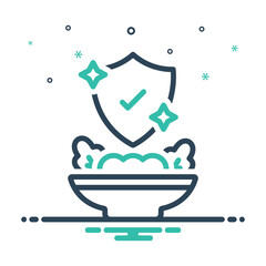 Mix icon for hygiene standards