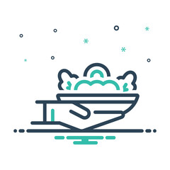 Mix icon for safe handling