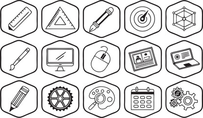 set of vector icons