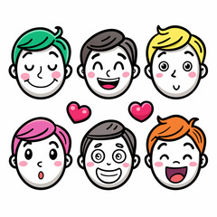 Angry Faces Vector &ndash; Cartoon Expressions of Rage and Frustration