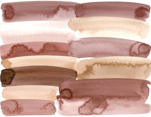 Watercolor strokes
