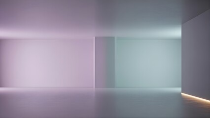 Fototapeta premium Calm photoreal room background ideal for educational videos