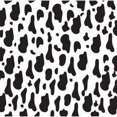 Cow print seamless pattern. Abstract cow skin pattern ideal for textile design, backgrounds, wallpapers, or creative branding with organic shapes.

