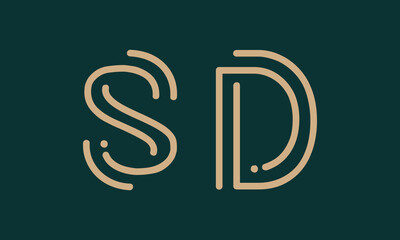SD S sd initial logo | initial based abstract modern minimal creative logo, vector template image. luxury logotype logo, real estate homie logo. typography logo. initials logo