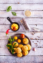 plate of fried falafel balls