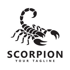 Scorpion logo design template vector illlustration