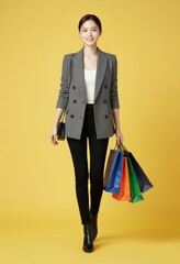 한국 쇼핑 및 선물 세일 콘셉트