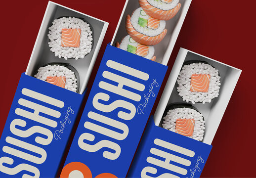 Sushi Meal Box Mockup