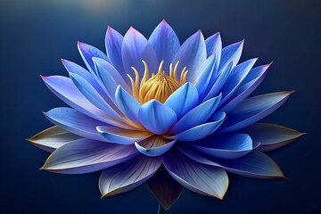 blue water lily