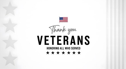 veterans day, A patriotic message of gratitude and respect is conveyed with elegant typography and symbolic imagery. Acknowledging the valor of those who served.