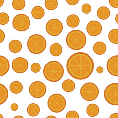 slice orange seamless pattern. Orange pattern design