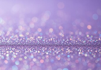 Soft focus background with purple glitter and bokeh effect, creating a magical and dreamy atmosphere with sparkling lights