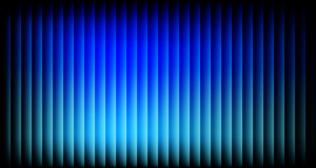Abstract Blue and Cyan Vertical Striped Gradient Background with Dark Edges