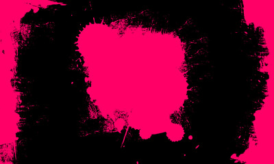 pink black brush watercolor painting banner panel grunge graphic abstract background