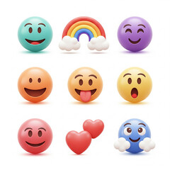 set of smiley icons